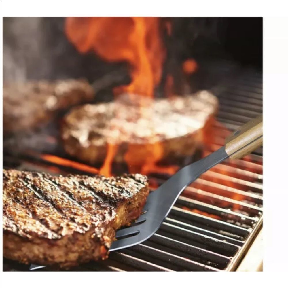 Rae Dunn Everyday Collection 3 Piece Barbecue Utensil Set- Barbeque Tongs wit... - Picture 3 of 8